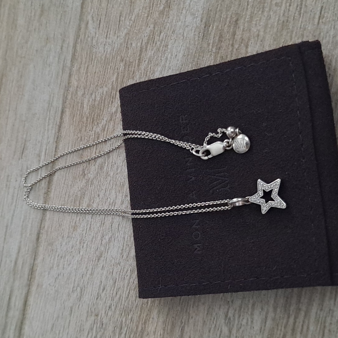 Monica Vinader Alphabet Star Diamond Necklace